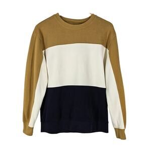 ZARA COLOR-BLOCKED SWEATSHIRT - MEN'S SIZE MEDIUM - TRENDY & COMFORTABLE!